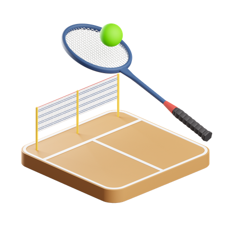 Balle de badminton  3D Icon