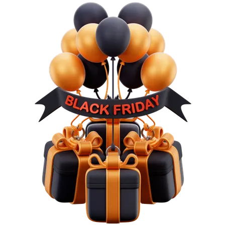 Ballon Black Friday Sale  3D Icon