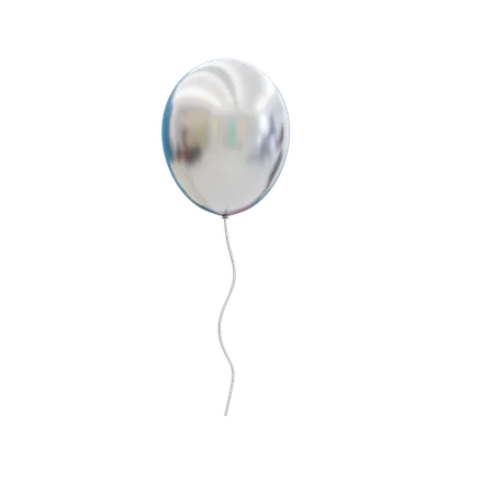 Ballon blanc  3D Icon