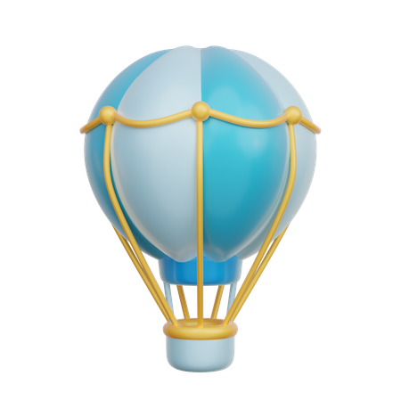 Ballon bleu  3D Icon