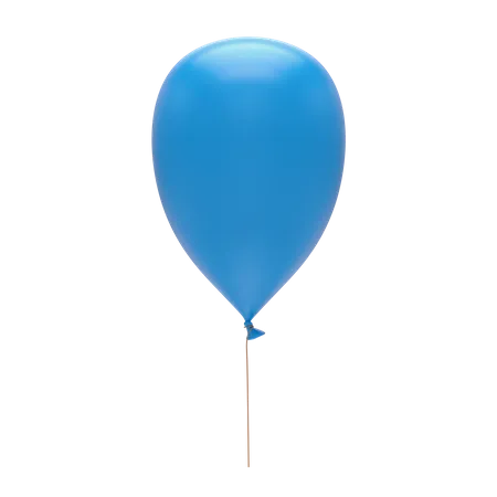 Ballon bleu  3D Illustration