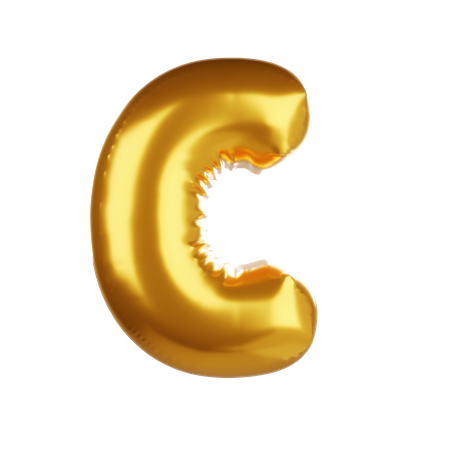 Ballon Buchstabe C  3D Icon