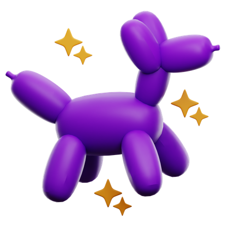 Chien ballon  3D Icon