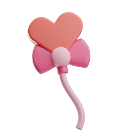 Ballon coeur  3D Icon