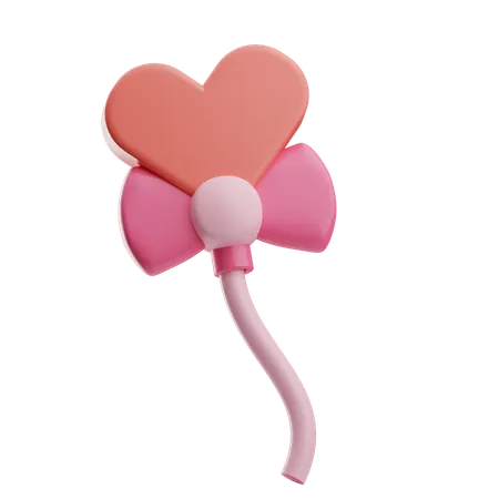 Ballon coeur  3D Icon