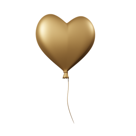 Ballon coeur  3D Icon