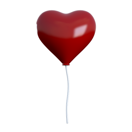 Ballon coeur  3D Icon