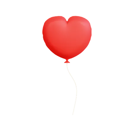 Ballon coeur  3D Icon