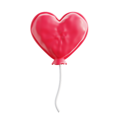 Ballon coeur  3D Icon