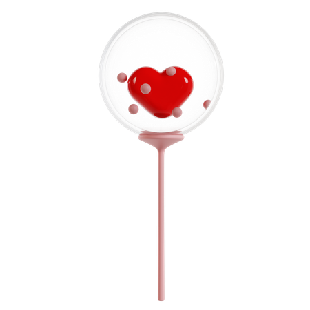 Ballon Coeur Saint Valentin  3D Icon