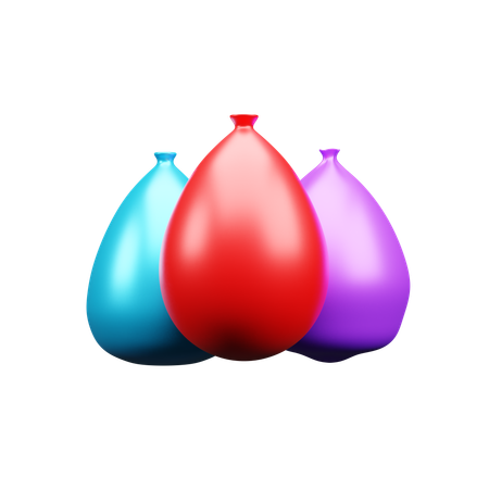 Ballon de couleur  3D Icon