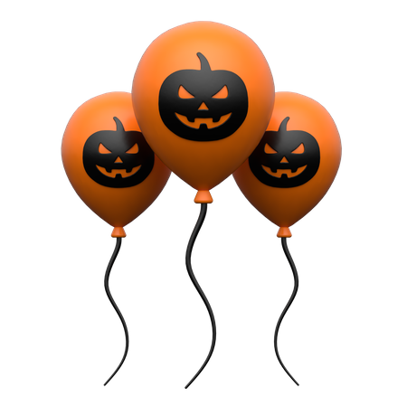 Ballon d'Halloween  3D Icon