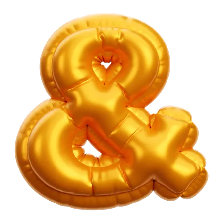 Ballon d'or esperluette  3D Icon