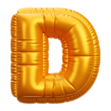 Lettre d ballon doré  3D Icon