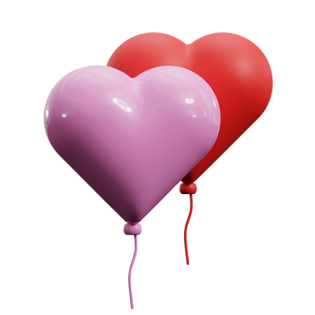 Ballon d'amour  3D Icon