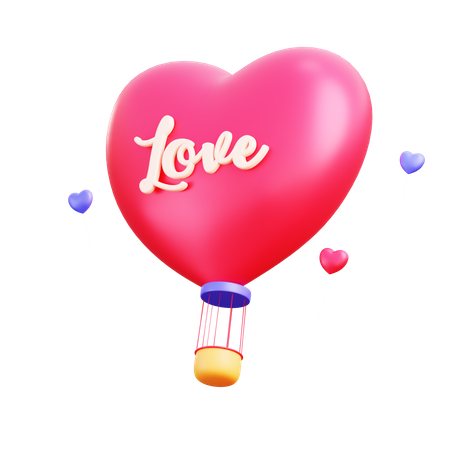 Ballon d'amour  3D Icon