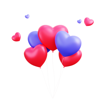 Ballon d'amour  3D Icon