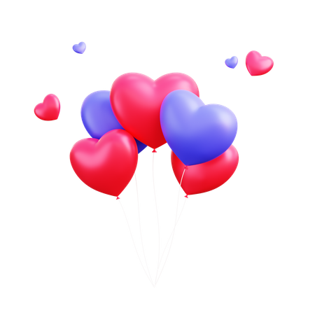 Ballon d'amour  3D Illustration