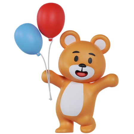 Ballon de fête  3D Icon