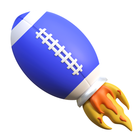 Fusée de ballon de football  3D Icon