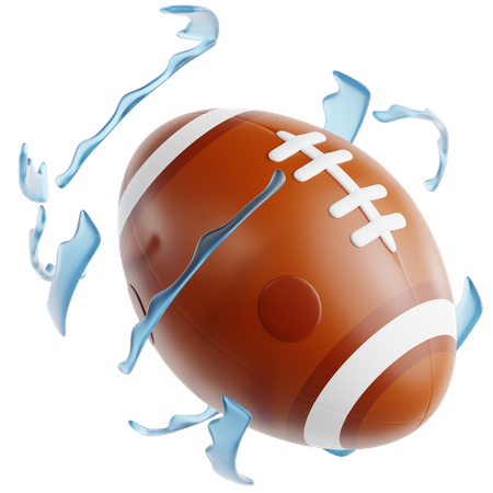 Football tournant en plein vol  3D Icon