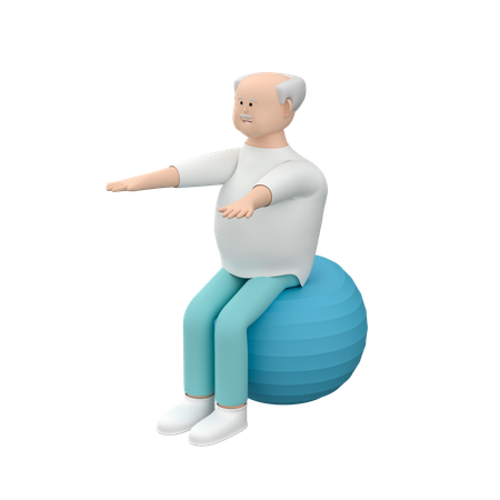 Ballon de gymnastique  3D Icon