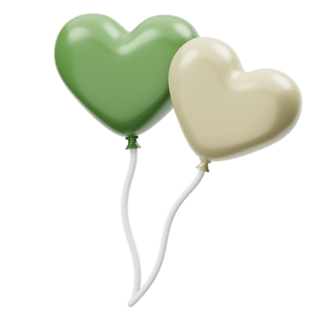 Ballon de mariage  3D Icon