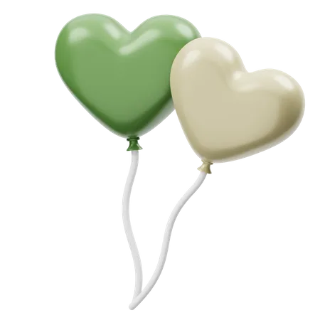 Ballon de mariage  3D Icon