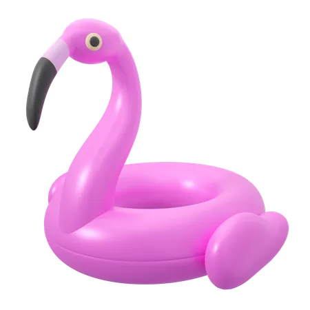 Ballon de natation flamant rose  3D Icon