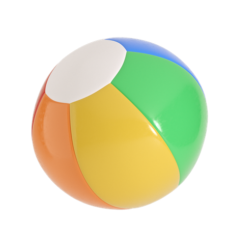 Ballon de plage  3D Icon