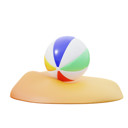 Ballon de plage  3D Icon