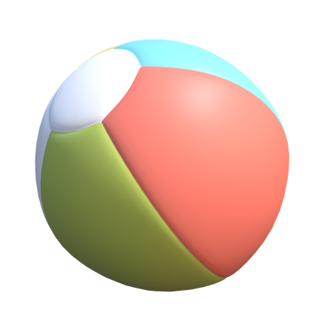 Ballon de plage  3D Icon