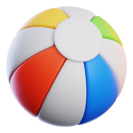 Ballon de plage  3D Icon