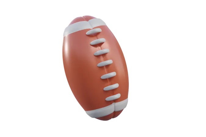 Ballon de rugby  3D Icon