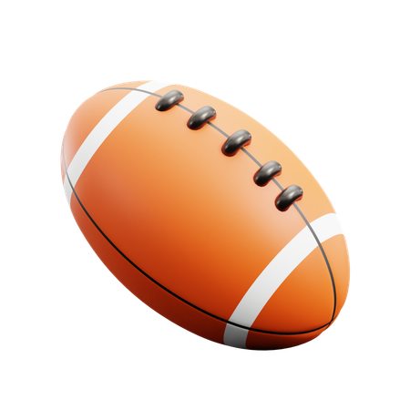 Ballon de rugby  3D Icon