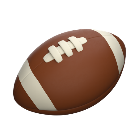 Ballon de rugby  3D Icon