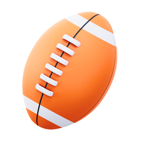 Ballon de rugby  3D Icon