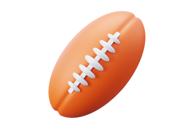 Ballon de rugby  3D Icon