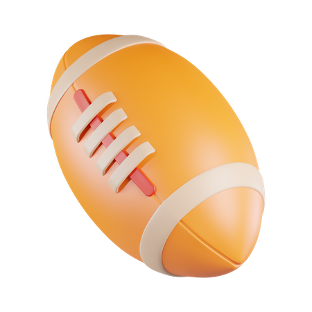 Ballon de rugby  3D Icon