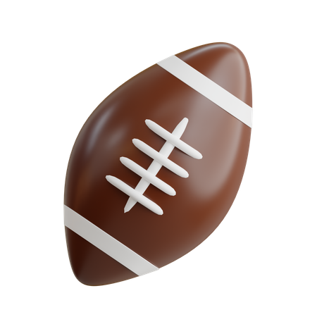 Ballon de rugby  3D Icon