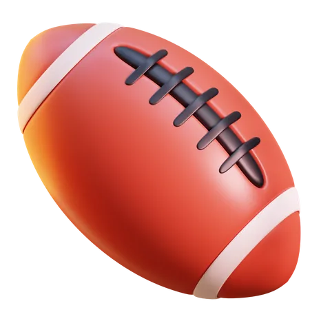 Ballon de rugby  3D Icon