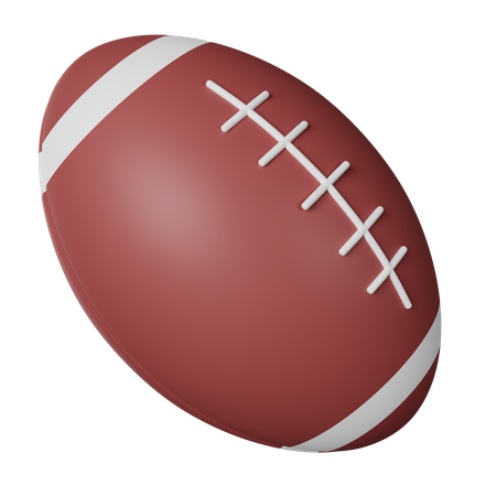 Ballon de rugby  3D Icon