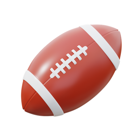 Ballon de rugby  3D Icon