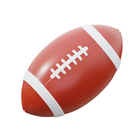 Ballon de rugby  3D Icon