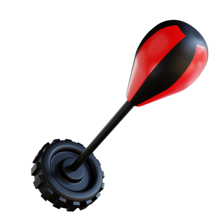 Ballon de vitesse debout  3D Icon