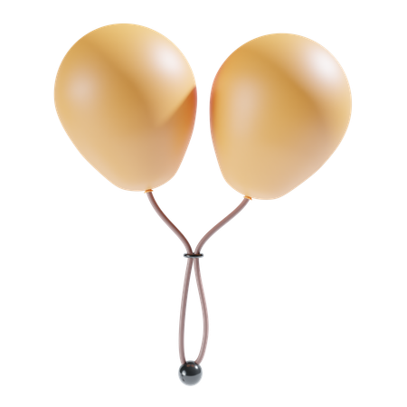 Ballon jumeau  3D Icon