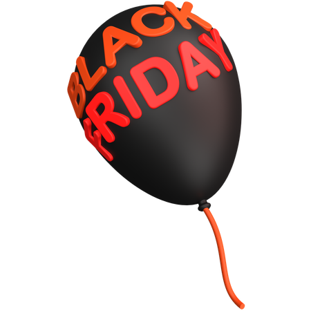 Ballon du Black Friday  3D Icon