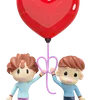 ballon en forme de coeur