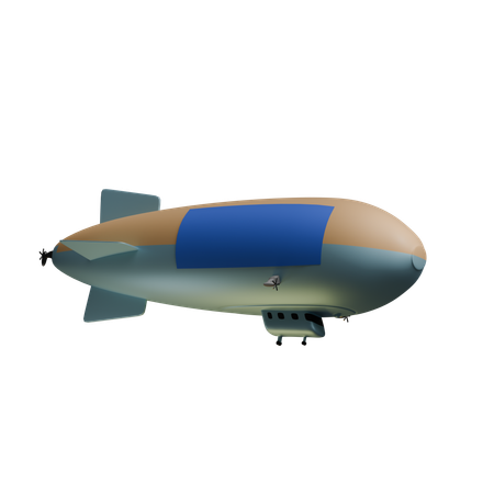 Ballonflugzeug  3D Icon