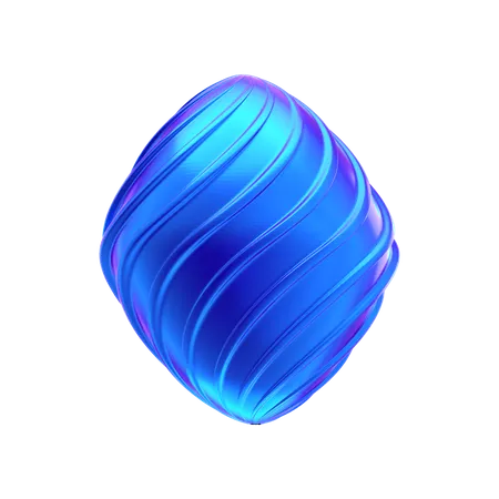 Forme abstraite de ballon  3D Icon